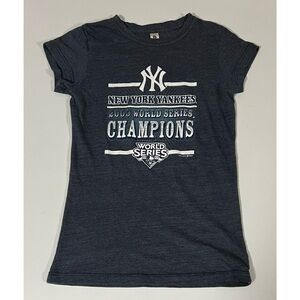 Navy Blue ‘NY Yankees 2009 World Series Champions’ T-Shirt Top Tee Size S ⚾️✨